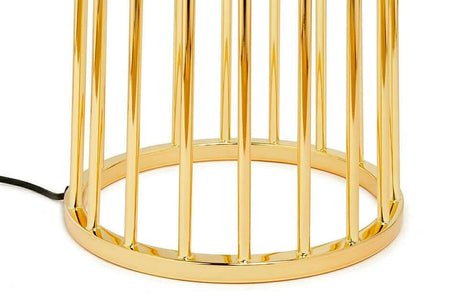 Holmes Straight állólámpa arany, fekete búrával – fém