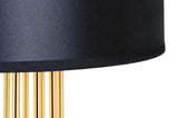 Holmes Straight állólámpa arany, fekete búrával – fém