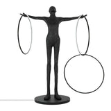 Stojacia lampa Human Circulo – sklolaminát