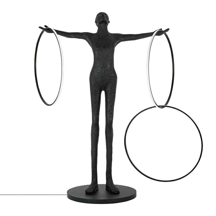 Stojacia lampa Human Circulo – sklolaminát