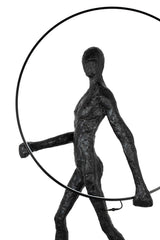 Stojacia lampa Human Round – sklolaminát