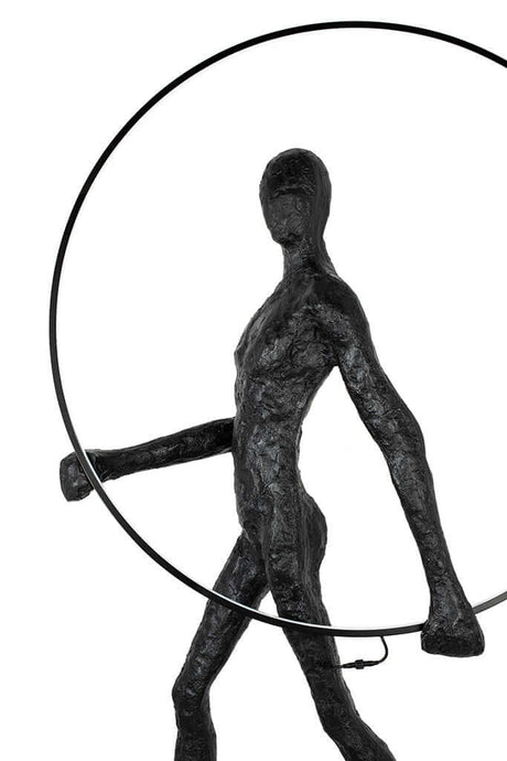 Human Round állólámpa – üvegszálas