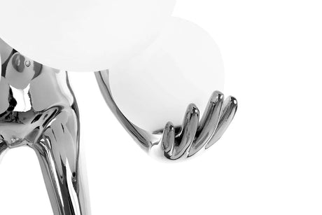 Stojacia lampa Human Silver Premium