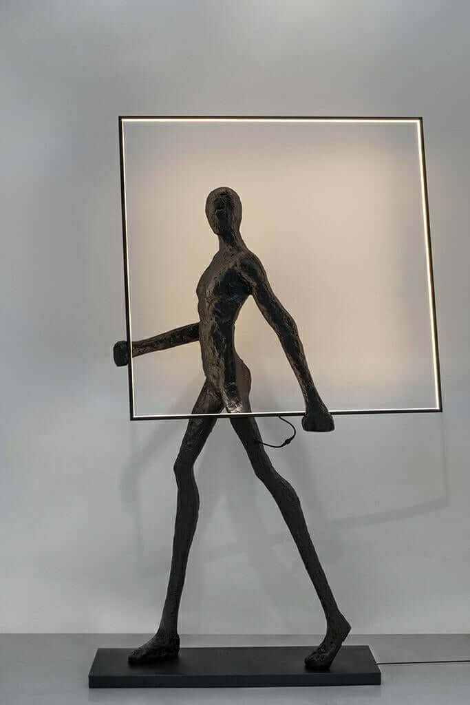 Stojacia lampa Human Square – sklolaminát