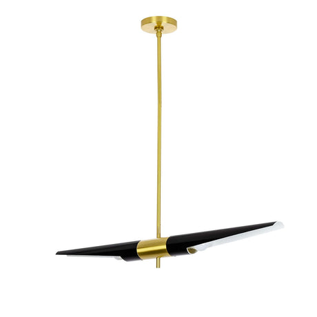Závesná lampa Apollo 1 čierna - brúsené zlato