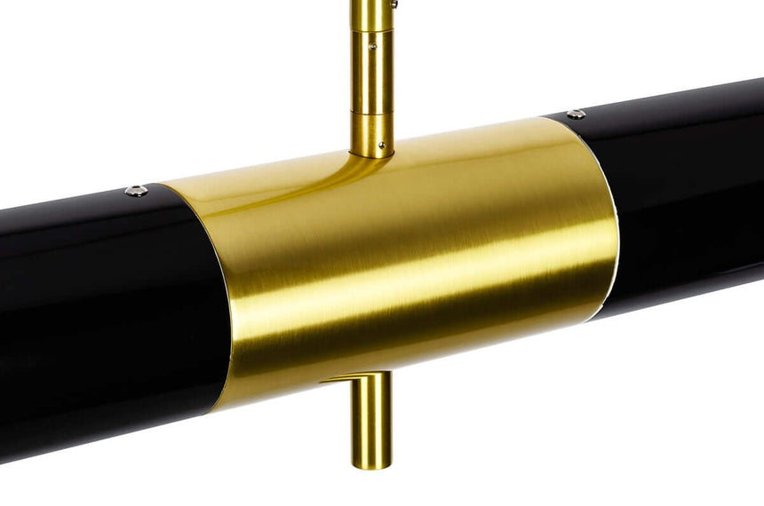 Závesná lampa Apollo 1 čierna - brúsené zlato