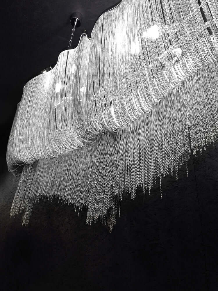 Závesná lampa Atlanta Long – hliník, oceľ