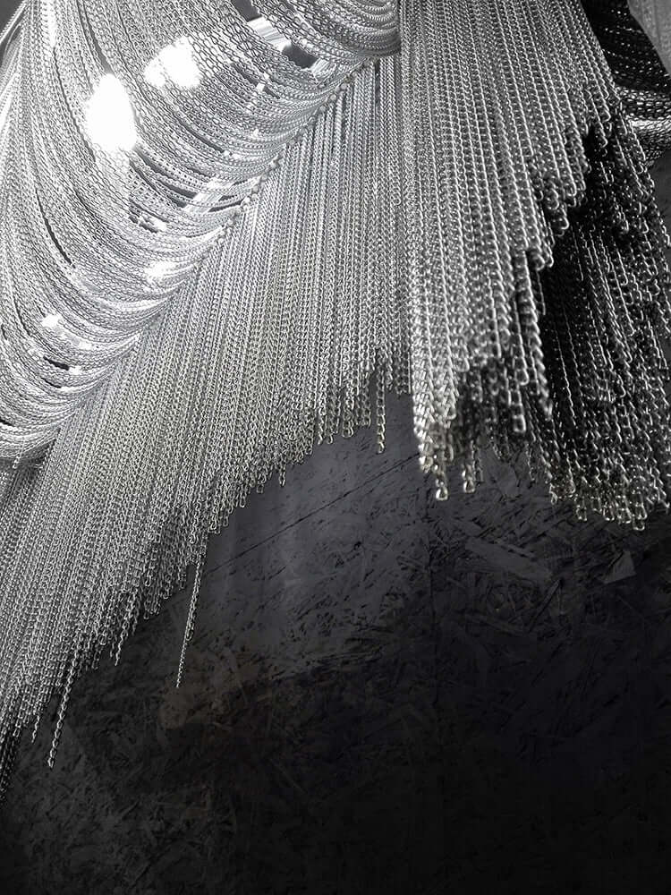 Závesná lampa Atlanta Long – hliník, oceľ