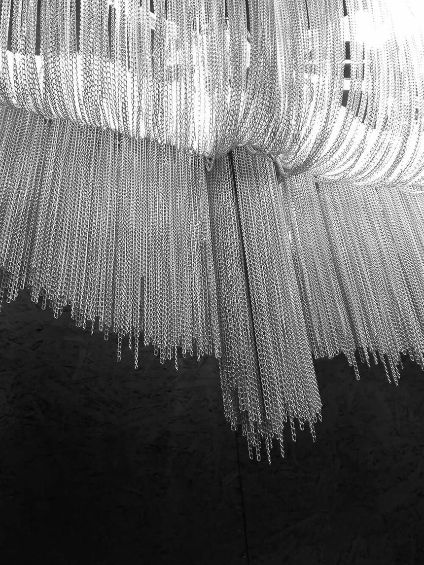 Závesná lampa Atlanta Long – hliník, oceľ