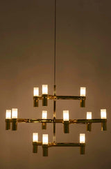 Závesná lampa Atomic zlatá