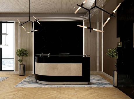 Závesná lampa Candelabru 6 čierna – hliník, sklo