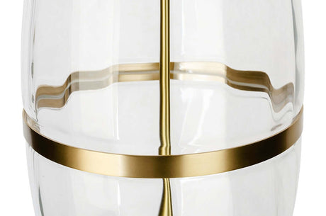 Závesná lampa Chaplin 200 medená – LED, sklo