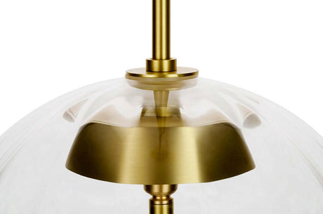 Závesná lampa Chaplin 300 medená – LED, sklo