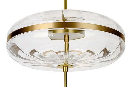 Závesná lampa Chaplin 360 medená – LED, sklo