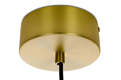Závesná lampa Chaplin 360 medená – LED, sklo
