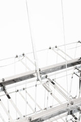 Závesná lampa Constellar – LED, brúsená oceľ