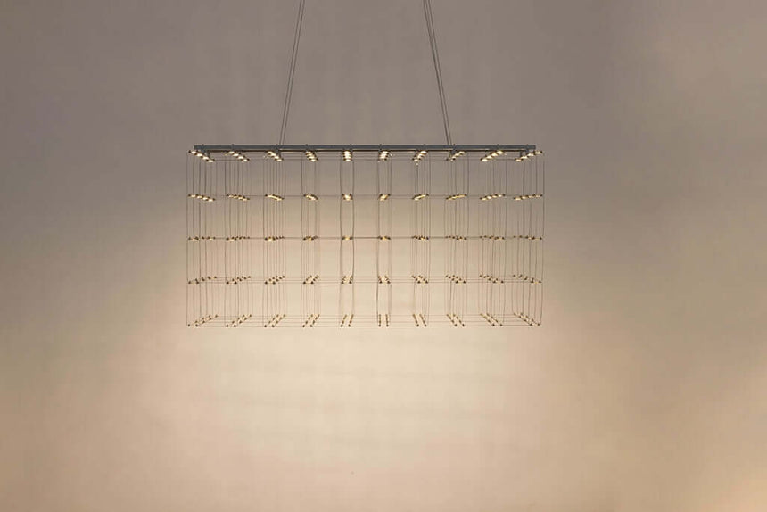 Závesná lampa Constellar – LED, brúsená oceľ