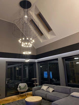 Závesná lampa Flusso 43 Grande čierna