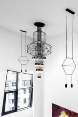 Závesná lampa Flusso 43 čierna