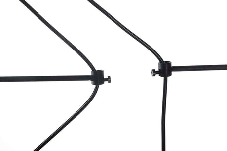 Čierna závesná lampa Flusso Line 4