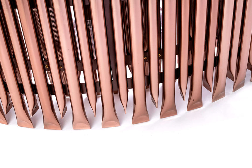 Závesná lampa Galliano meď – hliník, uhlíková oceľ