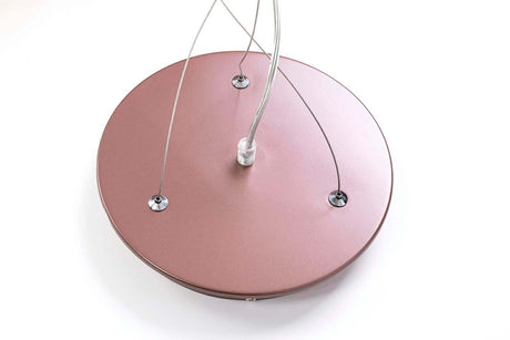 Závesná lampa Galliano meď – hliník, uhlíková oceľ