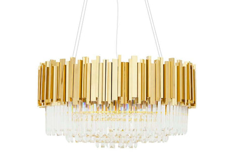 Imperial Gold 80 függőlámpa – acél, kristály