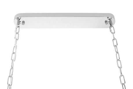 Závesná lampa Imperial Long Silver 90 – oceľ, krištáľ