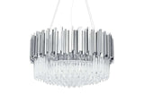 Závesná lampa Imperial Silver 60 – oceľ, krištáľ