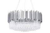 Závesná lampa Imperial Silver 80 – oceľ, krištáľ