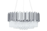 Závesná lampa Imperial Silver 80 – oceľ, krištáľ