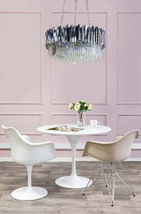 Závesná lampa Imperial Silver 80 – oceľ, krištáľ