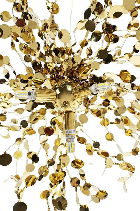 Závesná lampa Monete Single Gold – kov