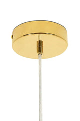 Závesná lampa Monete Single Gold – kov