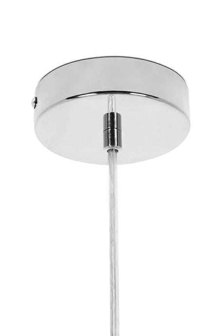 Závesná lampa Monete s jednou hlavicou, chróm - kov