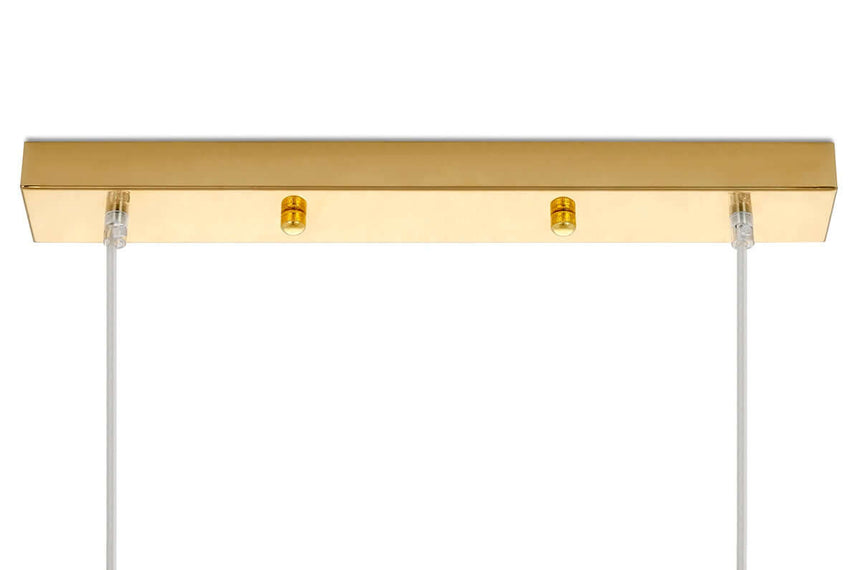 Závesná lampa Monete zlatá – kovová