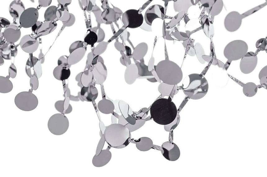 Závesné svietidlo Monete chróm – kov