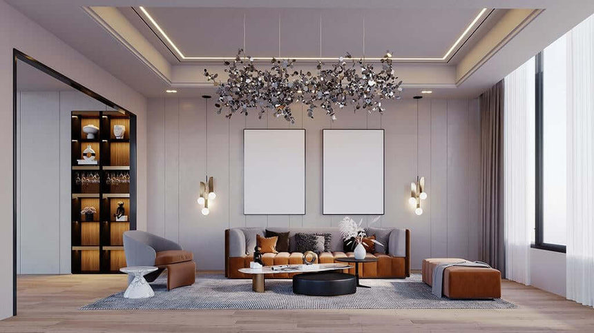 Závesné svietidlo Monete chróm – kov