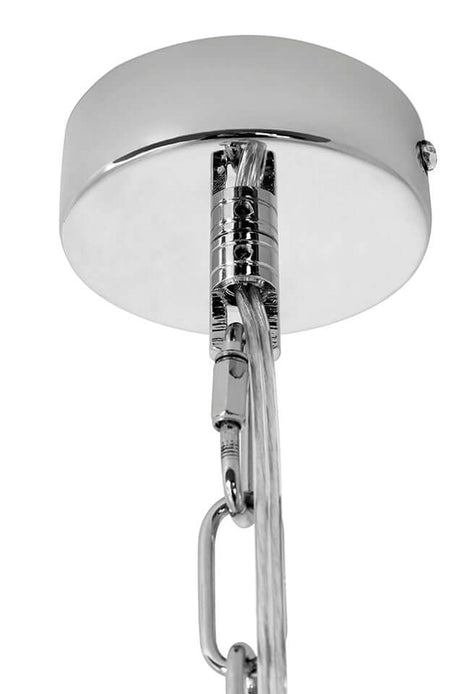 Závesná lampa Murano L chróm – sklo, kov