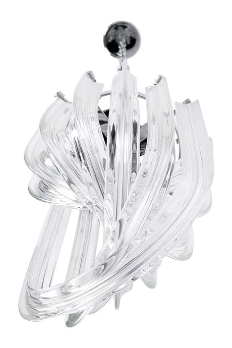 Závesná lampa Murano S chróm – sklo, kov