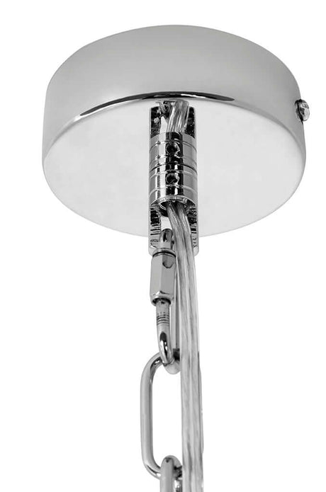 Závesná lampa Murano S chróm – sklo, kov