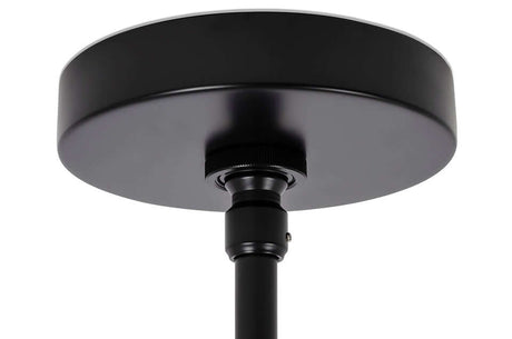 Závesná lampa Planetario 10 čierna - s tienidlom z dymového skla