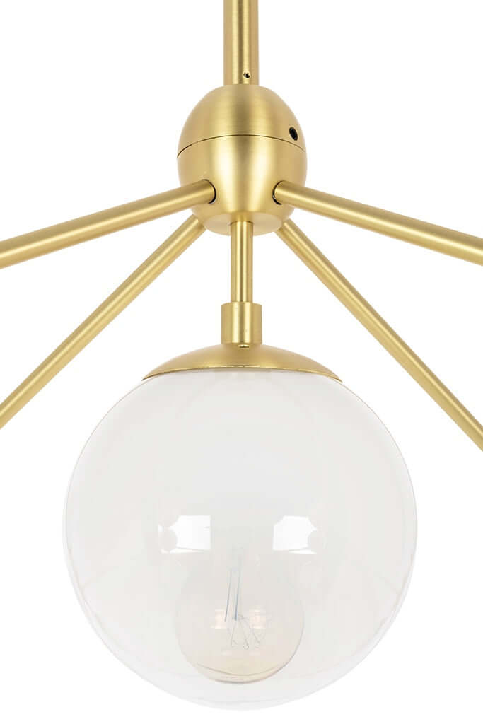 Závesná lampa Planetario 15 Gold – matné tienidlá