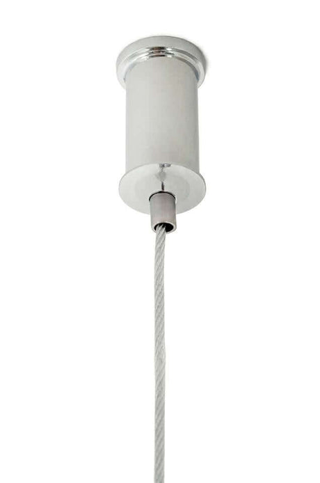 Závesná lampa Ring 100 strieborná – LED, leštená oceľ