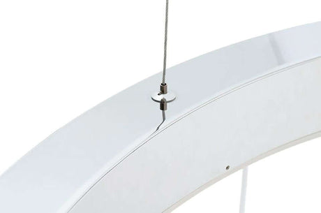 Závesná lampa Ring 40 strieborná – LED, leštená oceľ