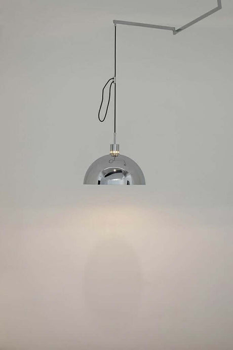 Závesná lampa Rota 360, chrómovo-strieborná