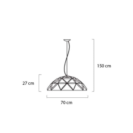 Závesná lampa Sputnik