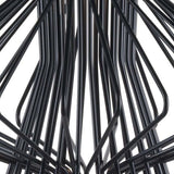 Slamená závesná lampa sivá - uhlíková oceľ