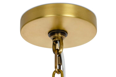 Závesná lampa Vice mosadz – kov, sklo