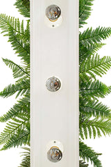 54. Závesná lampa Semira 100 s kvetinovým vzorom / biela, industriálny štýl